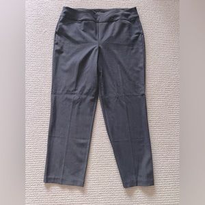 Roz and Ali Gray Wide Leg Pants - 14P (Petite)